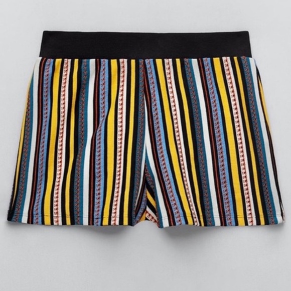 Zara Striped Jacquard Shorts - Picture 1 of 7